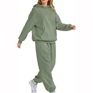 Ensemble de survêtement de jogging pour femmes, doux et léger, deux pièces, pour la maison, tenue de sport quotidienne tendance - Product Image 5