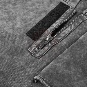 Sweat-shirt à capuche en coton délavé pour homme, haut de gamme, décontracté, coupe confortable, idéal pour le style de vie et le streetwear - Product Image 6