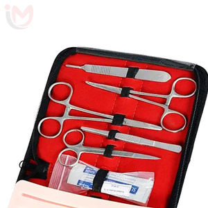 Kit d'entraînement à la suture avec instruments en acier inoxydable et coussin d'entraînement pour étudiants en médecine, ensemble manuel de classe I - Product Image 5
