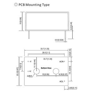 Franmar ประสิทธิภาพสูง1W 85-305VAC อินพุตโมดูลพลังงานเปิดเฟรม FMM01การติดตั้ง PCB แหล่งจ่ายไฟห่อหุ้ม0.042A 24V - Product Image 2