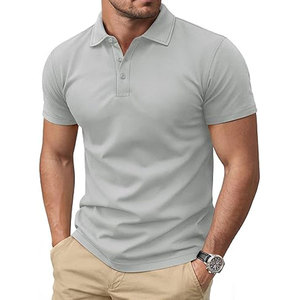 Men's for Shirts Short Sleeve Soft Cotton Anti-Wrinkle Front Print 3 Buttons <b>Classic</b> Fit Casual Performance Golf Shirts - Product Image 1