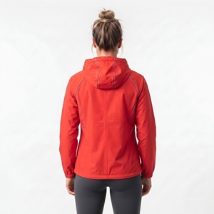 <b>Women</b> Hooded Fitness <b>Jacket</b> <b>Lightweight</b> Full Zip Windbreaker Running Sportswear <b>Jacket</b> Custom Logo - Product Image 4