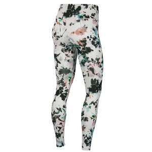 High Waist Full Length Floral Yoga <b>Leggings</b> With Four-Way Stretch Elastic Waist Spandex Polyester Pants - Product Image 2
