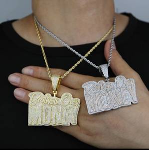 Heavy Cuban Link <b>Chain</b> 14k Gold Plated Silver <b>Iced</b> <b>Out</b> Moissanite Round Brilliant Cut Luxury Unisex Hip Hop - Product Image 1