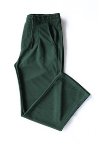Pantalon de survêtement pour homme, vert foncé, taille élastique, plissé, décontracté, en polyester mi-lourd, séchage rapide, couleur unie, style automne - Product Image 4