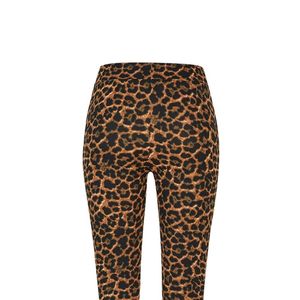 Leggings de yoga taille haute à imprimé léopard Index Sportswear, extensibles dans quatre directions, avec taille élastique - Product Image 3