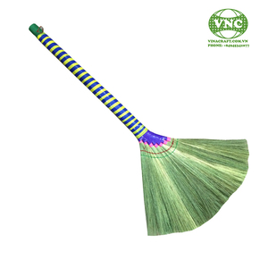 Balai en herbe écologique avec manche en plastique, poils non teintés, léger, pour le nettoyage des sols, 20-24 pouces, style classique - Product Image 4