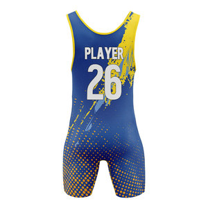Singlet de Lucha Libre para Hombre OEM, Diseño Personalizado, Impresión por Sublimación, Ligero, de Secado Rápido y Transpirable, Ropa Deportiva para Equipos de Lucha Libre - Product Image 2