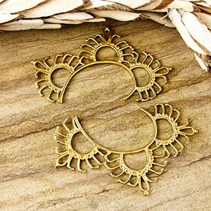High Demand <b>Cuff</b> Earrings Tribal Brass Jewelry Women 18k Gold Plated Celestial Sun Flare <b>Ear</b> <b>Cuffs</b> Earrings Wholesale/OEM/ODM - Product Image 3