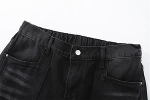 Pantalones Vaqueros Casuales de Diferentes Colores Personalizados de Última Tendencia, 100% de Alta Calidad, Estilo Urbano, Servicio OEM, Corte Recto, Lavado Sólido - Product Image 3