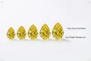 RCK Global Wholesale White Pear Lab Diamond 0.15-0.40ct VVS VS Loose CVD Diamond <b>Matched</b> Lots Fancy Vivid Eternity Bands - Product Image 2