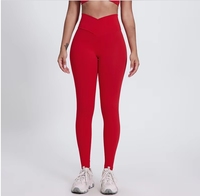 Leggings en Coton et Fibre de Bambou pour Femme, Pantalon de Yoga Taille Moyenne, Décontracté, Respirant, Hiver, Sans Couture, Haute Qualité, Vente en Gros, 280g