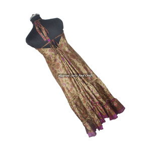 New Arrivals V Neck <b>Dress</b> Elegant Casual Women Long <b>Dress</b> <b>Custom</b> Sleeveless Vintage Print Sari Beach Summer <b>Dress</b> Wholesale - Product Image 3
