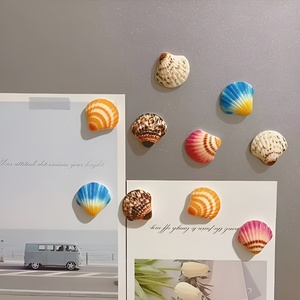 Imanes decorativos para refrigerador con diseño de conchas marinas, en oferta a precio económico, decoración para cocina. - Product Image 2
