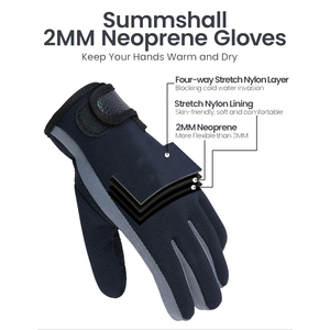 Guantes de Buceo Profesionales de Neopreno de 3 mm, Antideslizantes, Protección Térmica para las Manos, para Buceo, Esnórquel, Pesca Submarina y Deportes Acuáticos - Product Image 3