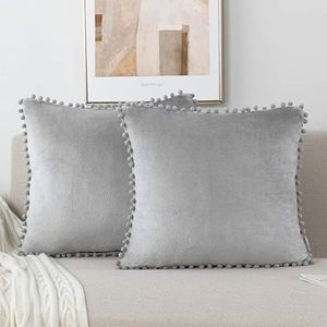 Pink Velvet Throw Pillow Cover <b>Square</b> Cushion Cover Soft Nap Decorative Sofa <b>Pillowcase</b> for Living Room Hotel Cushion Cover Eco - Product Image 2