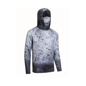 Sudadera con capucha para pesca UPF 50, ropa de pesca transpirable de secado rápido, suministro al por mayor - Product Image 4