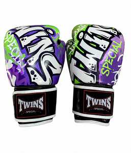 Nuevos Guantes de Boxeo de Piel Azul Personalizables con Cierre de Velcro y Correas Ajustables para Kick Boxing y Artes Marciales - Product Image 5