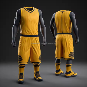 Camisetas de Baloncesto Sublimadas Personalizadas de Alta Calidad, 100% Poliéster, Cuello en V, Manga Corta, Transpirables, Tallas Grandes para Adultos, Reversibles - Product Image 1