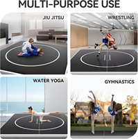 Tapis de lutte gonflable personnalisé, tapis gonflable en PVC de 5FT/10FT/13FT pour gymnastique, yoga aquatique, entraînement de BJJ, judo, boxe, MMA