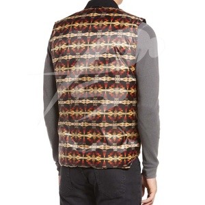 Gilet matelassé léger pour homme, chaud pour l'hiver, avec fermeture éclair, col montant, coupe-vent, poches, pour loisirs et activités de plein air - Product Image 4