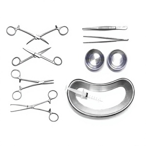 High Quality Reusable Stainless Steel Surgical Dressing Instruments Sets First Aid CE Certified Class II Manual Power Source New - Product Image 1