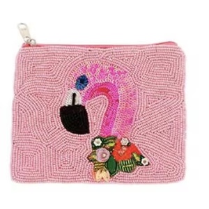 Handmade beaded coin purse with custom logo colorful seed bead coin pouch <b>women</b> with embroidery - Product Image 2