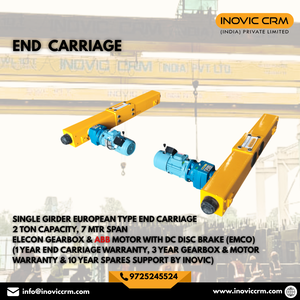 Grúa Puente Monoviga Inovic de 1-5 Toneladas con Polipasto Eléctrico Europeo, Control Remoto, Motor y Engranajes para Uso Industrial en Talleres, Alcance de 20m - Product Image 4