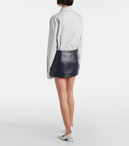 Mini-jupe en cuir véritable pour femme, sur mesure, décontractée, taille haute, élégante, mode, luxe, confectionnée sur mesure, premium, échantillon d'usine OEM ODM - Product Image 5