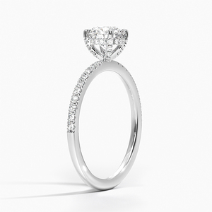 BOJ <b>Ring</b> 095 Round Cut 925 <b>Silver</b> Halo Stone Prong Setting <b>Solitaire</b> Diamond <b>Ring</b> 2ct D Color VVS1 Moissanite GRA Certified - Product Image 2