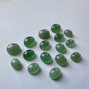 Aventurina Verde Natural, Cabujón Ovalado, Calidad AAA, Pulido a Mano, Piedra Suelta de 3x5-15x20mm para Joyería - Product Image 4