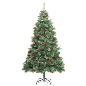 Arbre de Noël artificiel articulé avec 300 LED et ensemble de boules Arbre de Noël 94.5 \" - Product Image 5