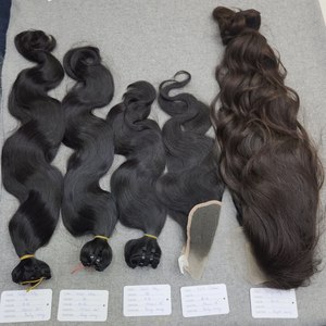 Cabello Humano de Doble Trama, Cuidadosamente Suavizado y Mezclado con Hilos Naturales para un Aspecto Más Suave y Realista – Listo para Enviar - Product Image 5