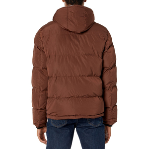 2026 Custom Men's Wool Puffer Jackets with Long Sleeves Street Style Wholesale Price for Winter Season Wholesale Price - Product Image 4