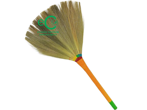 Eco2go Vietnam Modern Natural Grass Broom Wooden Handle | Portable Eco-Friendly Multi-Functional Floor Outdoor Cleaning Broom - Product Image 1