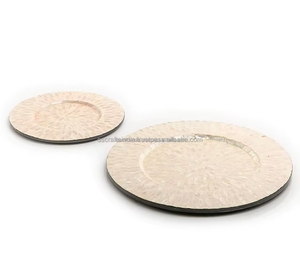 Meilleures ventes Décoration de mariage faite à la main Plateau à chocolat rectangulaire unique avec incrustation de nacre Motif solide d'Inde - Product Image 3