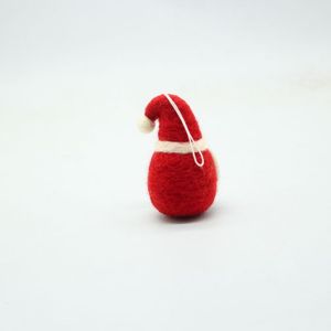 Handmade <b>Wool</b> Felt Santa Christmas Tree Ornament Needle Felting Character Bauble Holiday Decoration - Product Image 3