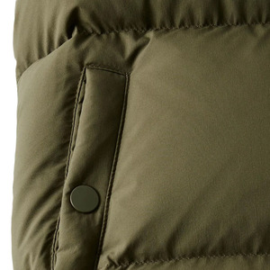 Chaleco Personalizado para Mujer, Azul, Resistente al Agua, con Cierre Completo, Acolchado de Algodón, con Cremallera - Product Image 3