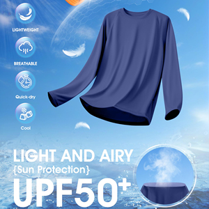 เสื้อตกปลาประสิทธิภาพสูง ระบายความชื้นได้ดี สำหรับผู้ชาย แขนยาว อุปกรณ์กลางแจ้ง ป้องกันแสงแดด เหมาะสำหรับตกปลาในฤดูร้อน - Product Image 4
