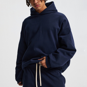 Sweat-shirts vierges de haute qualité, fabrication robuste, épaules tombantes, coupe oversize, en coton, personnalisables avec impression sur mesure - Product Image 2
