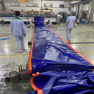 Bâche en PE bleue/orange, haute résistance, haute durabilité, imperméable, pour couvrir les marchandises, couleur et taille personnalisées, pour la construction - Product Image 6