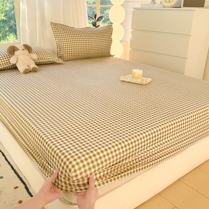 Cotton Fitted Bed <b>Sheet</b> Solid 300tc Thread Count Deep Pocket Breathable All-Season Adult <b>Size</b> <b>King</b> Queen Home & Hotel Use - Product Image 4