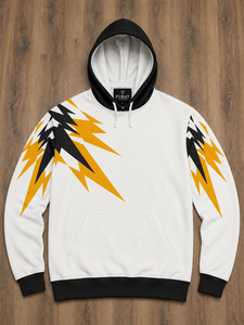 Sudadera con capucha de forro polar de poliéster tejido con cremallera para gimnasio, para hombre y mujer, modelo FL-H-075, 220g, con bloques de color y serigrafía, venta al por mayor - Product Image 2