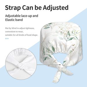 New Design Knitted Cotton Medical Scrub Caps Adjustable Elastic OEM Custom Logo Reusable Unisex Hospital Quick Dry Breathable - Product Image 4