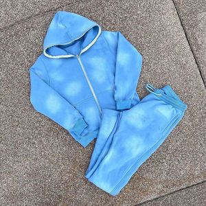 2026 En gros Joggers zippés en polaire polyester de haute qualité, délavés à l'acide, à épaules tombantes, épais, personnalisés, pour adultes, hiver, décontractés - Product Image 1
