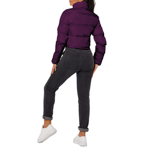 Blouson court matelassé coupe-vent zippé pour femme, chaud et épais, haute qualité, collection automne-hiver 2026, vêtements d'extérieur, vente en gros OEM - Product Image 3