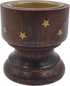 Portavelas de madera de acacia a precios de fábrica, portavelas de madera, quemador de aroma de madera para el hogar y la Oficina - Product Image 5