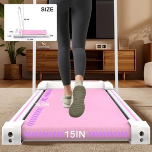 Portable 2-in-1 Desk Treadmill with LED Display and Remote Control <b>Walking</b> Jogging <b>Machine</b> for Home Use - Product Image 6