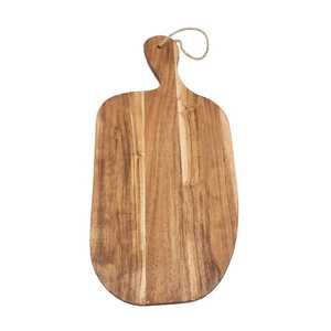 Planche à découper carrée en bois avec poignée, écologique, compatible lave-vaisselle, plateau de service pour charcuterie, fromages et viandes - Product Image 6