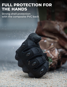 Guantes de moto personalizados al por mayor con puño corto, estilo clásico, protección para nudillos, para carreras urbanas y uso diario. - Product Image 5
